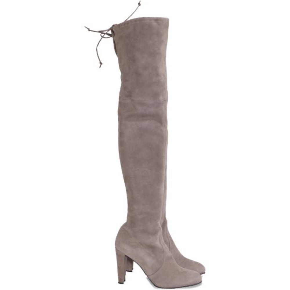 Stuart Weitzman Taupe Over-the-Knee Boots